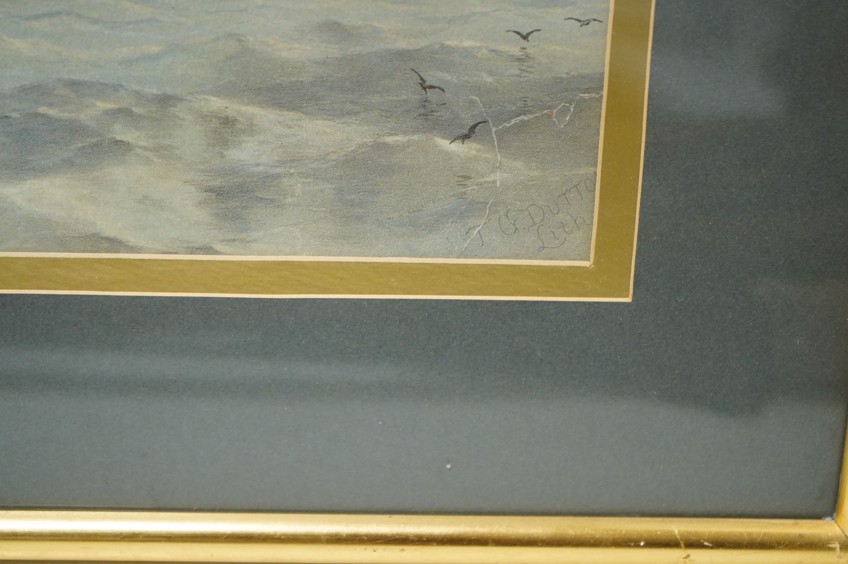 After Thomas Goldsworthy Dutton (1820–1891), 'The Great Eastern', colour lithograph, 32 x 66cm